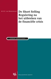 Omslag van De Short Selling Regulering na het uitbreken van de financiële crisis
