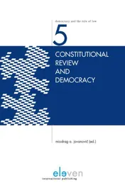 Omslag van Constitutional review and democracy