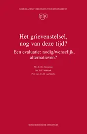 Omslag van Het grievenstelsel, nog van deze tijd?