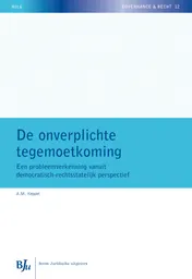 Omslag van De onverplichte tegemoetkoming