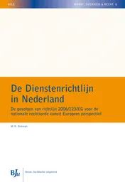 Omslag van De dienstenrichtlijn in Nederland