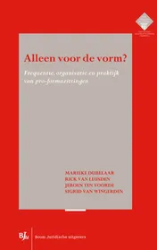 Omslag van Alleen voor de vorm?