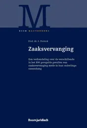 Omslag van Zaaksvervanging