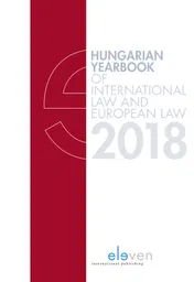 Omslag van Hungarian Yearbook of International and European Law 2018