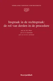 Omslag van Inspraak in de rechtspraak: de rol van derden in de procedure