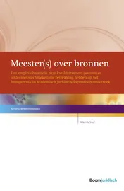 Omslag van Meester(s) over bronnen