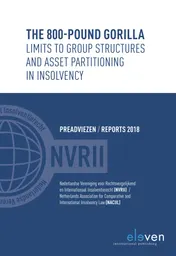 Omslag van The 800-pound gorilla. Limits to Group Structures and Asset Partitioning in Insolvency