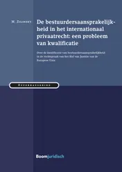 Omslag van De bestuurdersaansprakelijkheid in het internationaal privaatrecht: een probleem van kwalificatie