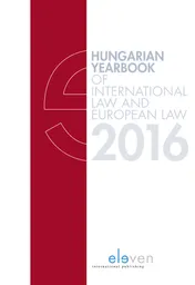 Omslag van Hungarian yearbook of International Law and European Law 2016