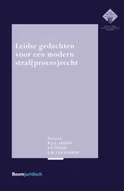 Omslag van Leidse gedachten voor een modern straf(proces)recht