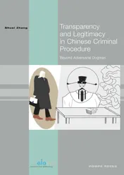 Omslag van Transparency and Legitimacy in Chinese Criminal Procedure