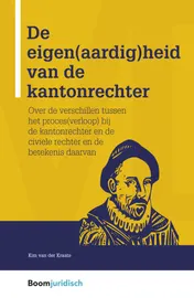 Omslag van De eigen(aardig)heid van de kantonrechter