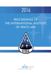 Omslag van Proceedings of the International Institute of Space Law 2016