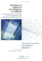 Omslag van Damages for Breach of the Obligation to Arbitrate