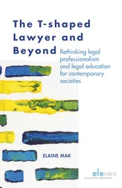 Omslag van The T-shaped lawyer and beyond