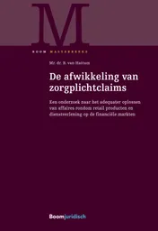 Omslag van De afwikkeling van zorgplichtclaims