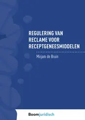 Omslag van Regulering van reclame voor receptgeneesmiddelen