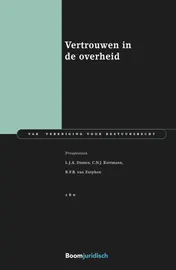 Omslag van Vertrouwen in de overheid