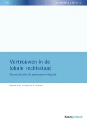 Omslag van Vertrouwen in de lokale rechtsstaat