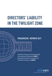 Omslag van Directors liability in the twilight zone