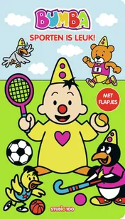 Omslag van Bumba : kartonboek met flapjes (lang) - Sporten is leuk!
