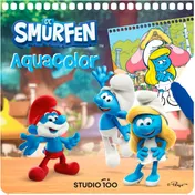 Omslag van De Smurfen: kleuren met water - Aqua color