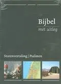 Omslag van Bijbel met uitleg, zwart, harde band in luxe cassette