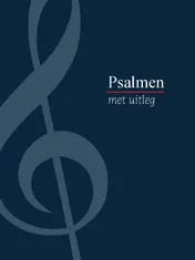 Omslag van Psalmboek met uitleg (blauw)