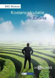 Omslag van BKC module kostencalculatie in balans