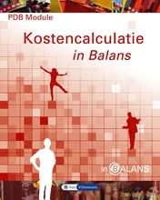 Omslag van PDB module kostencalculatie in balans