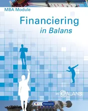 Omslag van MBA module financiering in balans