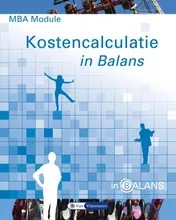 Omslag van MBA module kostencalculatie in balans