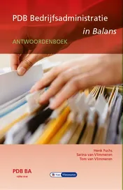Omslag van PDB Bedrijfsadministratie in Balans niveau 4 - Antwoordenboek