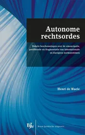 Omslag van Autonome rechtsordes