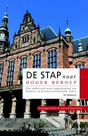Omslag van De stap naar hoger beroep
