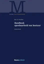 Omslag van Handboek openbaarheid van bestuur