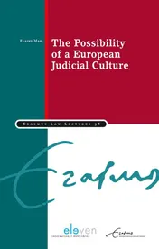 Omslag van The possibility of a European judicial culture