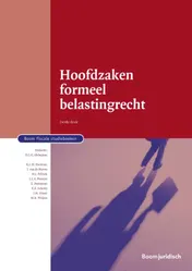 Omslag van Hoofdzaken formeel belastingrecht