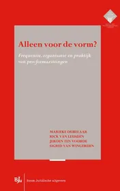 Omslag van Alleen voor de vorm?