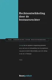 Omslag van Rechtsontwikkeling door de bestuursrechter