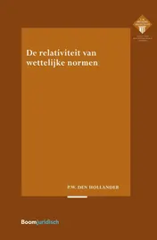 Omslag van De relativiteit van wettelijke normen