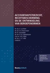 Omslag van Accountantstoezicht, rechtsbescherming en de ontwikkeling van beroepsnormen