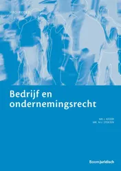 Omslag van Bedrijf en ondernemingsrecht