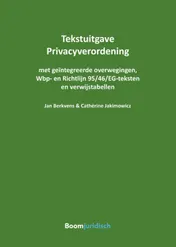 Omslag van Tekstuitgave privacyverordening