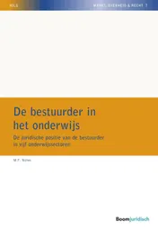 Omslag van De bestuurder in het onderwijs