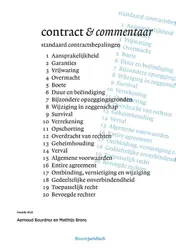 Omslag van Contract & commentaar
