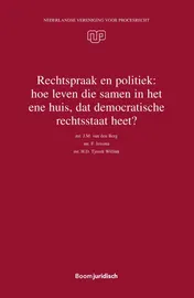 Omslag van Rechtspraak en politiek: hoe leven die samen in het ene huis, dat democratische rechtsstaat heet?