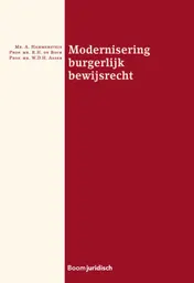Omslag van Modernisering burgerlijk bewijsrecht