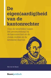 Omslag van De eigen(aardig)heid van de kantonrechter