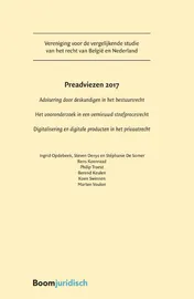 Omslag van Preadviezen 2017